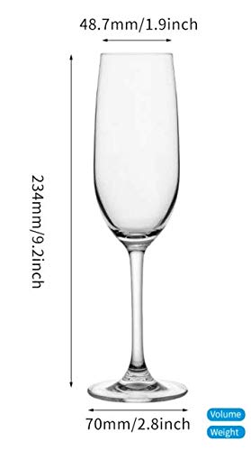 Stylish Wine Glass Elegant Bar Glassware For Champagne Glass 180ml (PACK OF 6)