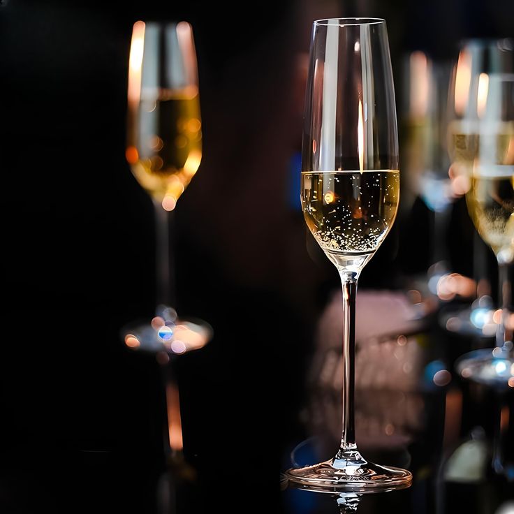 Stylish Wine Glass Elegant Bar Glassware For Champagne Glass 180ml (PACK OF 6)